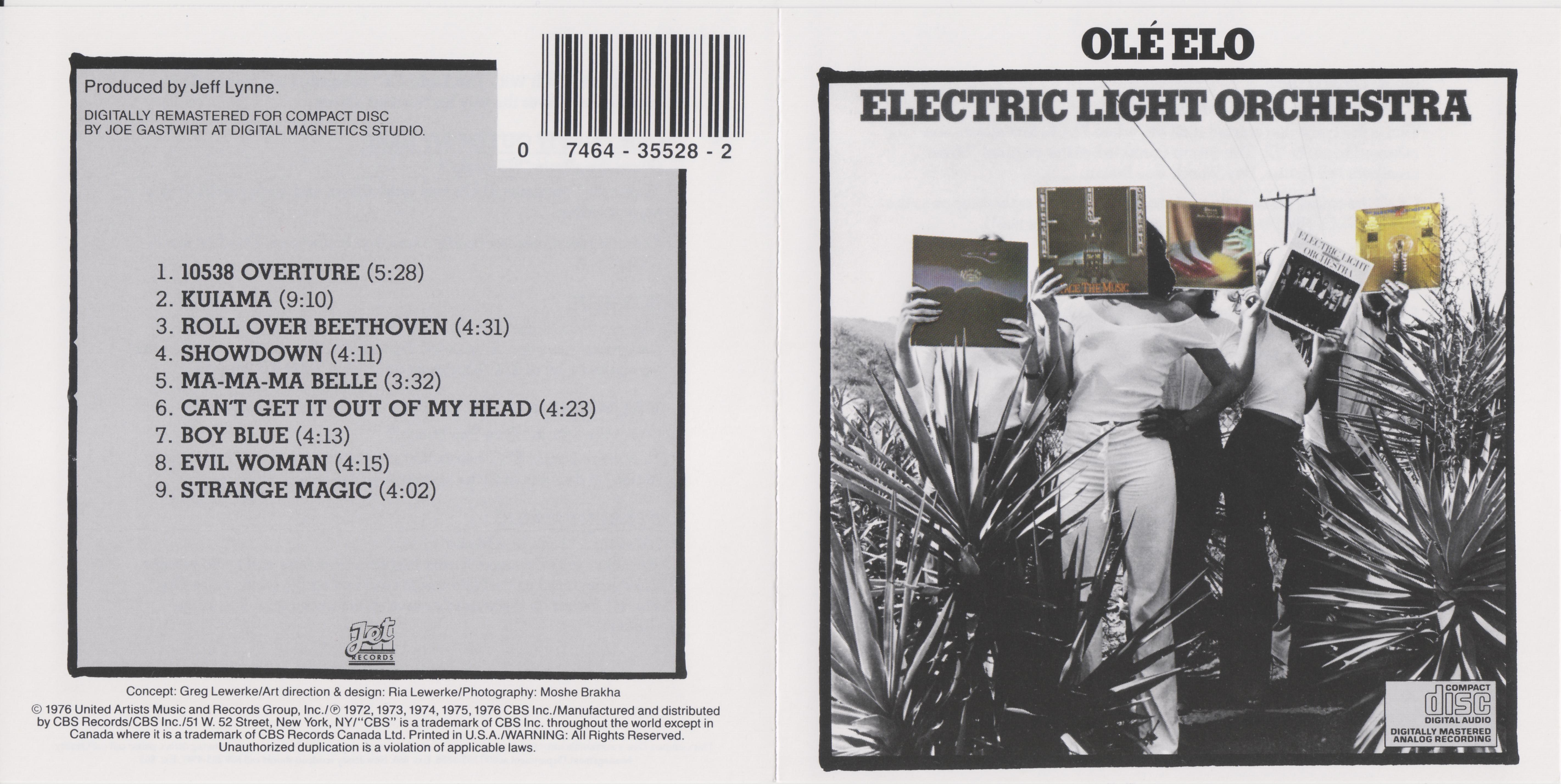 Electric Light Orchestra  OLE ELO : Front + Inlay  us